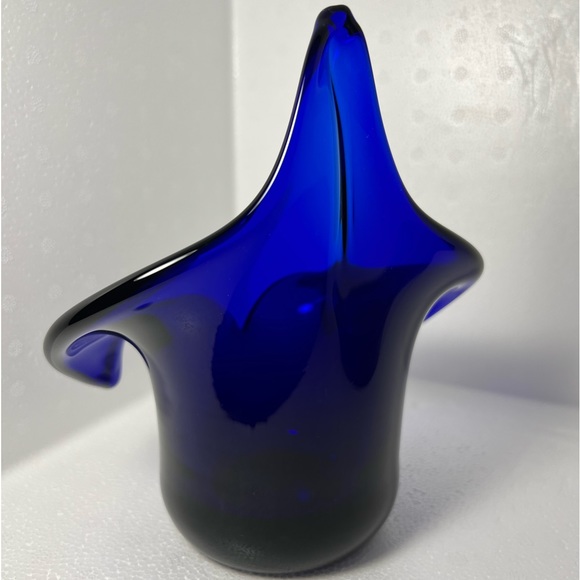 Wanda Handmade Cobalt Blue Glass
Candleholder or Vase - Picture 3 of 3